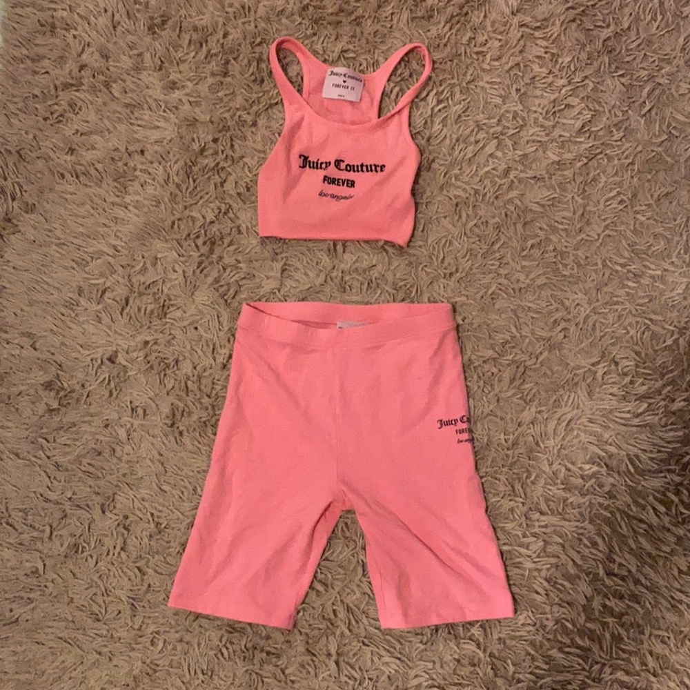 Juicy Couture Forever 21 tank top and shorts set